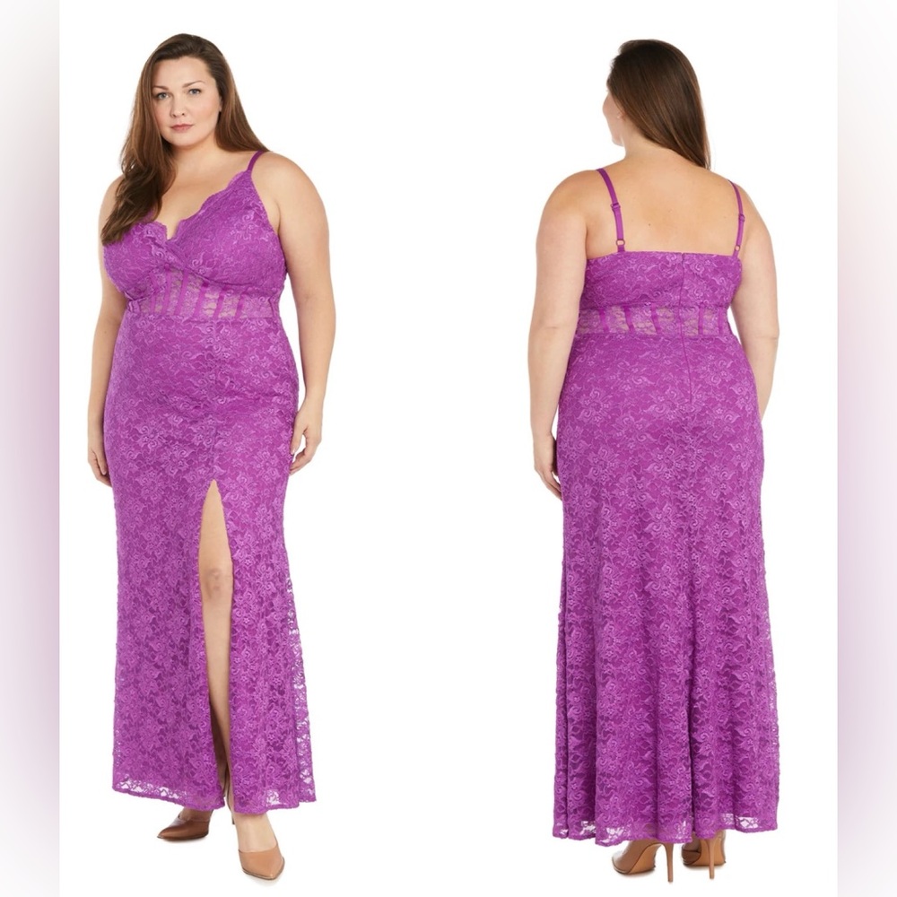RM Richards Amina Corset Dress - Magenta (18)